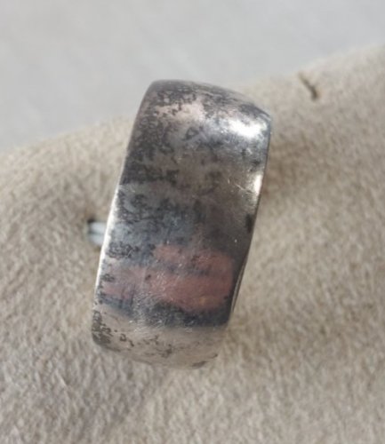 Ancienne grosse bague, en argent plein, vintage ^
