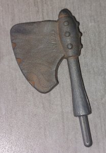 Ancienne hache pour figurine Ram Man, Maîtres de l'Univers, Motu