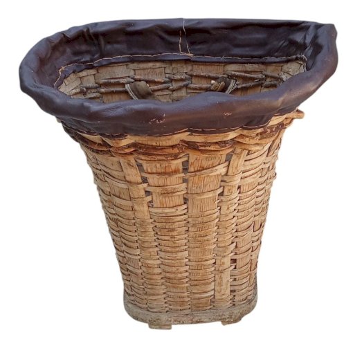 Ancienne Hotte De Portage Cueillette Panier De Vendange Objet Art Populaire
