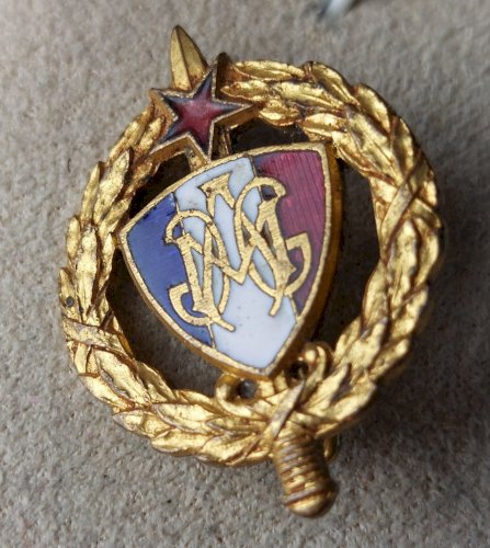 Ancienne insigne / médaille militaire émaillée, Mutilés de guerre ^