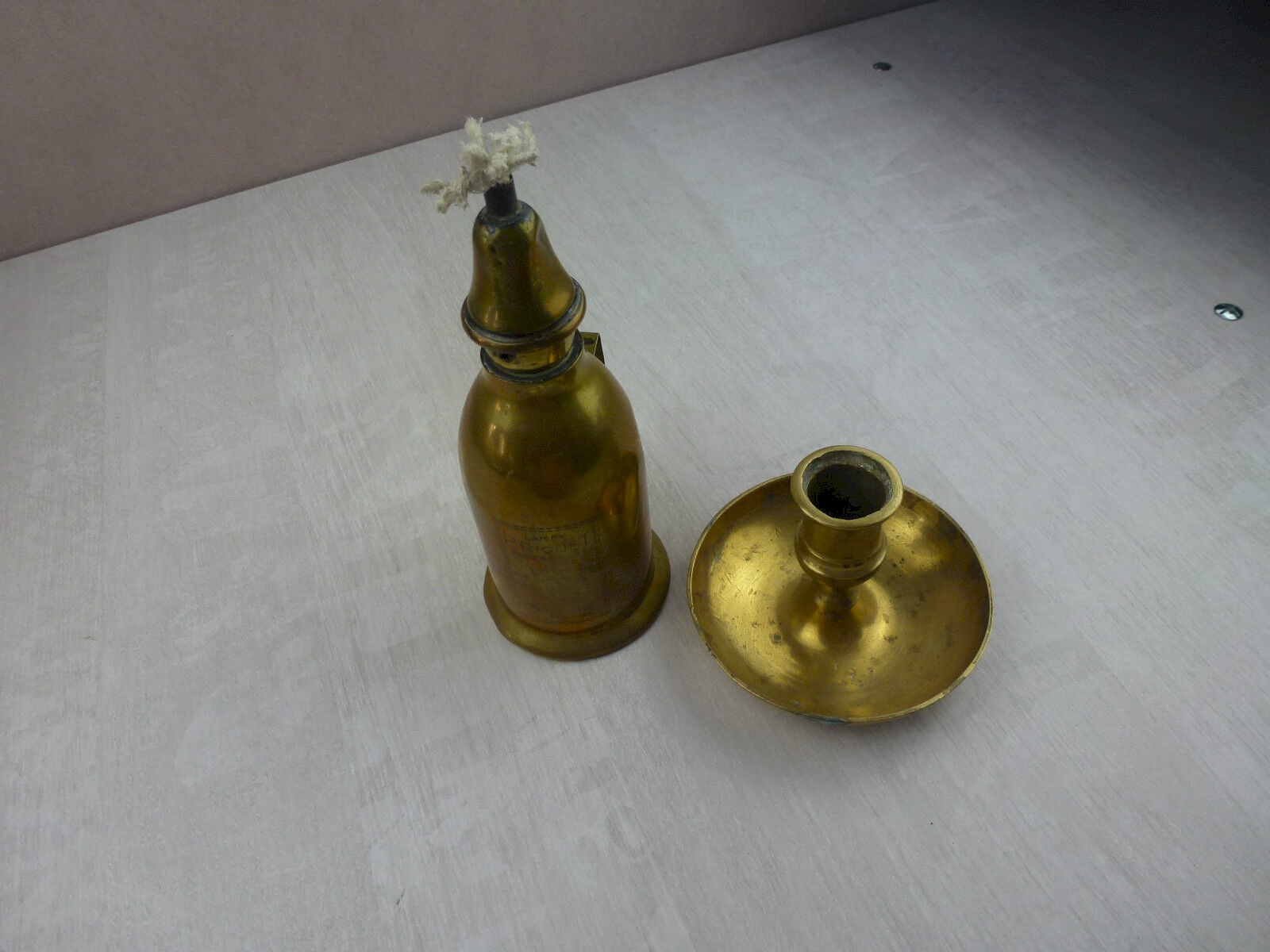 Vieux Réchaud Pigeon à Pétrole – Lampe/camping – Objet Militaire Ancien – France