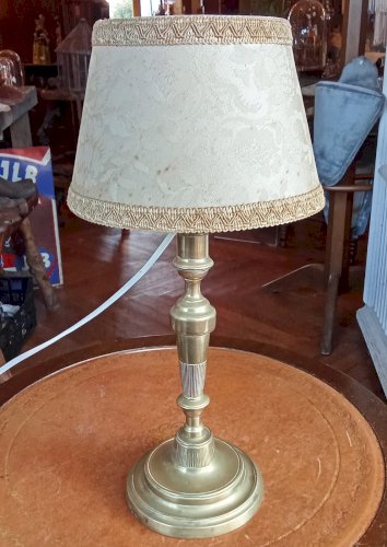 Ancienne Lampe À Poser Lampe De Table Lampe Bougeoir Bronze Old Lamp