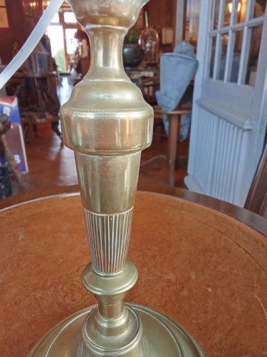 Ancienne Lampe À Poser Lampe De Table Lampe Bougeoir Bronze Old Lamp