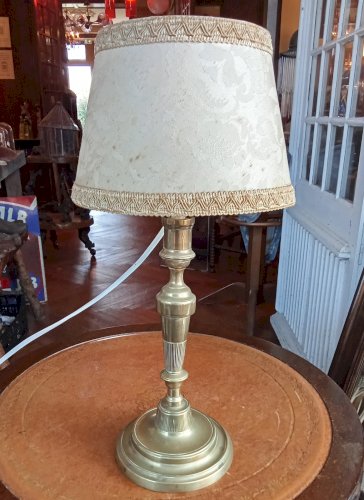 Ancienne Lampe À Poser Lampe De Table Lampe Bougeoir Bronze Old Lamp