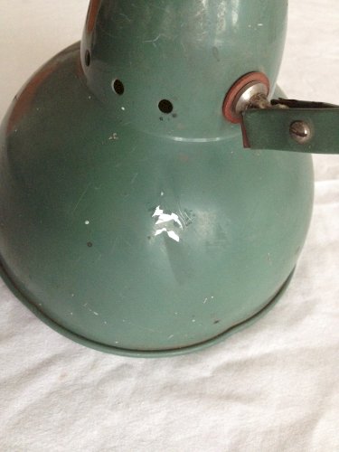 Ancienne lampe accordéon industrielle