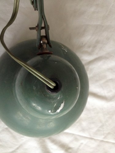 Ancienne lampe accordéon industrielle