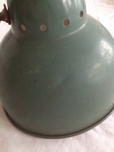 Ancienne lampe accordéon industrielle