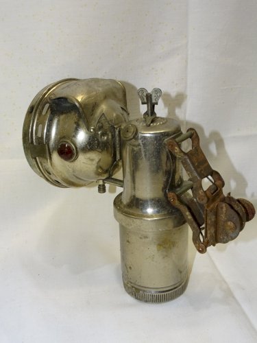 -ANCIENNE LAMPE ACETYLENE à CARBURE LAITON Chromé P.LEIETUON jus de GRENIER