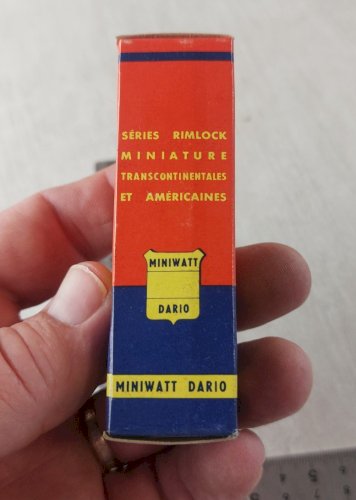 Ancienne lampe / ampoule, tubes radio, Miniwatt Dario, EF 183