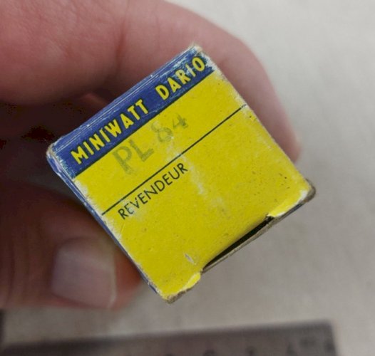 Ancienne lampe / ampoule, tubes radio, Miniwatt Dario, PL 84