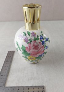 Old ceramic Berger lamp, street lamp decoration, Lunéville KG.