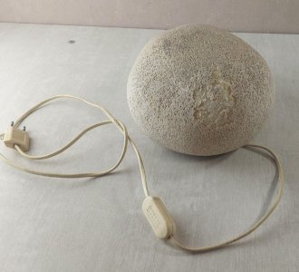 Old pebble/rock lamp, André Cazenave Dora, vintage