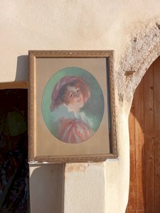 old quality lithograph. Signed René Pean