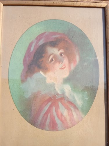 ancienne lithographie de qualité.Signé René Pean