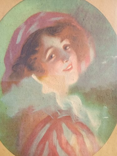 ancienne lithographie de qualité.Signé René Pean