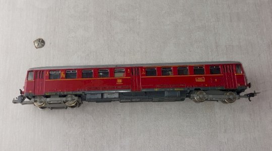 Ancienne locomotive Diesel / automotrice, 515 590-8, Lima, en HO