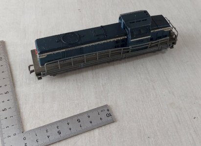 Old Diesel locomotive BB66150, Jouef, in HO scale