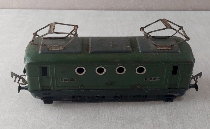 Ancienne locomotive électrique, BB 8101, en métal, Jep, en 0
