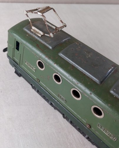 Ancienne locomotive électrique, BB 8101, en métal, Jep, en 0