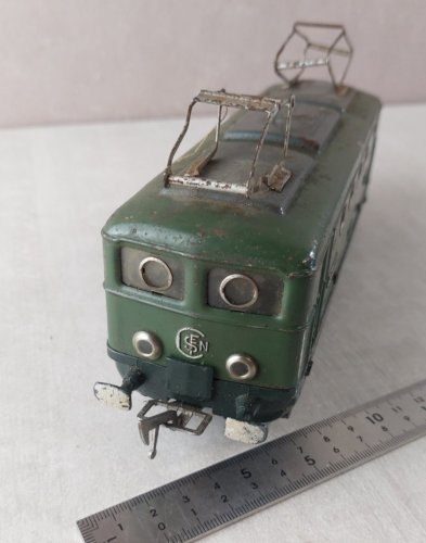 Ancienne locomotive électrique, BB 8101, en métal, Jep, en 0