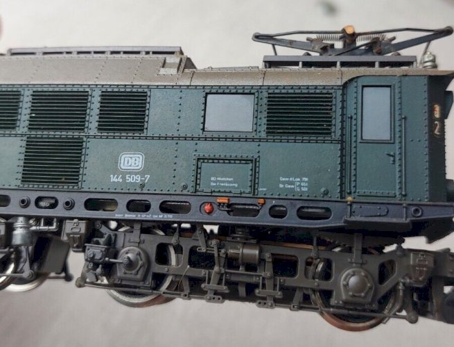 Ancienne locomotive électrique, DB 144 509-7, Roco, en HO