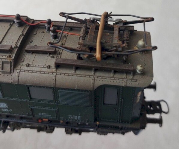 Ancienne locomotive électrique, DB 144 509-7, Roco, en HO