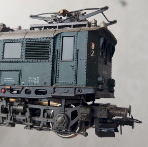 Ancienne locomotive électrique, DB 144 509-7, Roco, en HO