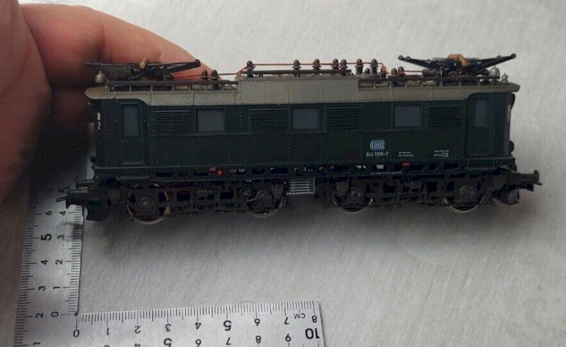 Ancienne locomotive électrique, DB 144 509-7, Roco, en HO