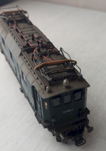 Ancienne locomotive électrique, DB 144 509-7, Roco, en HO
