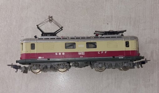 Ancienne locomotive électrique, SBB - CFF Suisse 10050, Lima, en HO
