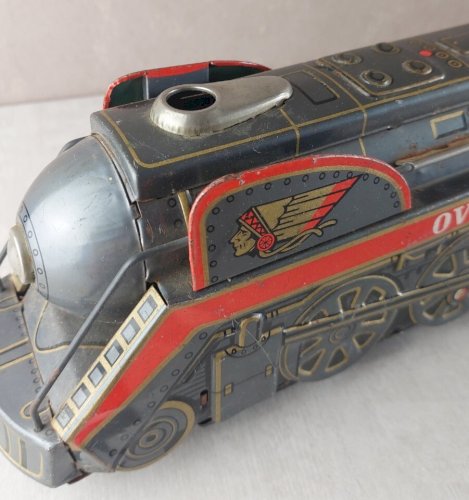 Ancienne locomotive en tôle, Overland Express, 3140, Modern Toys
