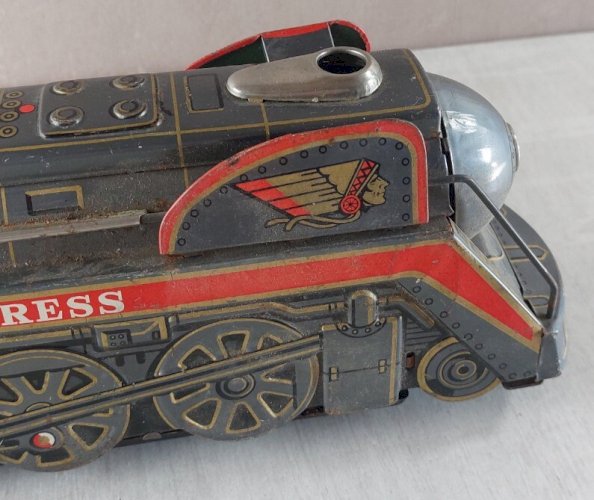 Ancienne locomotive en tôle, Overland Express, 3140, Modern Toys
