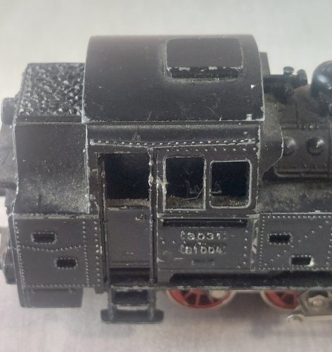 Ancienne locomotive vapeur 81004, Märklin 3031, en HO