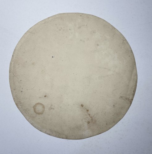 Ancienne maquette de décor floral pour assiette – Limoges – 26,5 cm – peinture