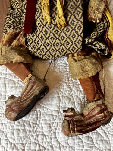 ANCIENNE  MARIONNETTE A FILS BIRMANE  XXe SIECLE     ANNEE 1910 