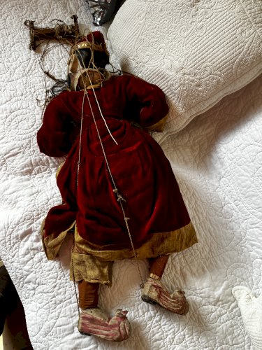ANCIENNE  MARIONNETTE A FILS BIRMANE  XXe SIECLE     ANNEE 1910 