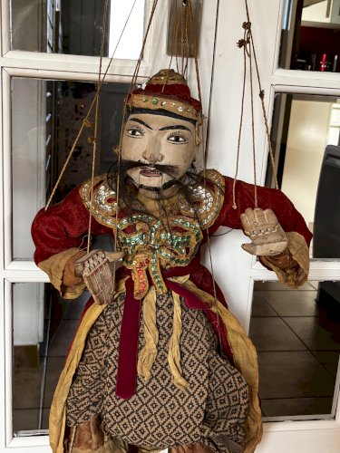 ANCIENNE  MARIONNETTE A FILS BIRMANE  XXe SIECLE     ANNEE 1910 