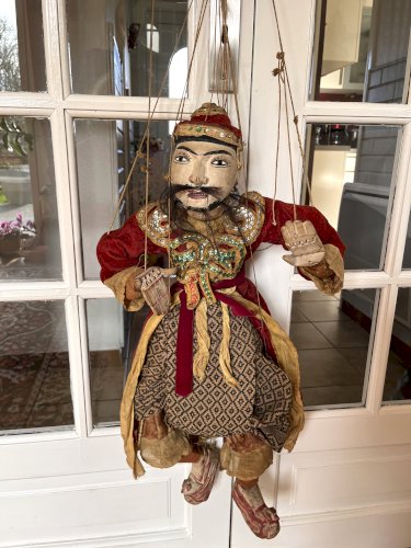 ANCIENNE  MARIONNETTE A FILS BIRMANE  XXe SIECLE     ANNEE 1910 