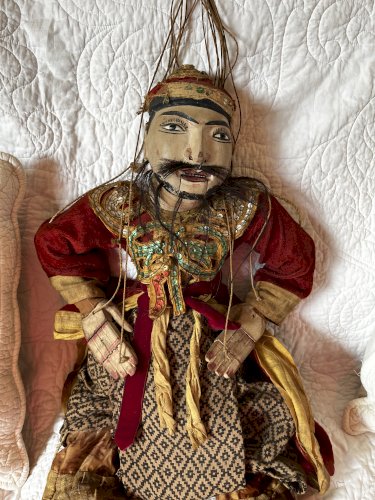 ANCIENNE  MARIONNETTE A FILS BIRMANE  XXe SIECLE     ANNEE 1910 