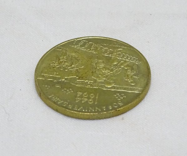 -ANCIENNE MEDAILLE de TABLE 50e ANNIVERSAIRE 1944/1994 JOUR J COLLECTION   D