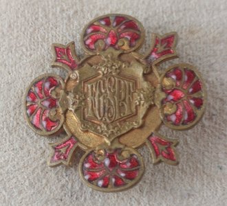 Ancienne médaille émaillée, FGSPF, Fédération gymnastique et sportive ^