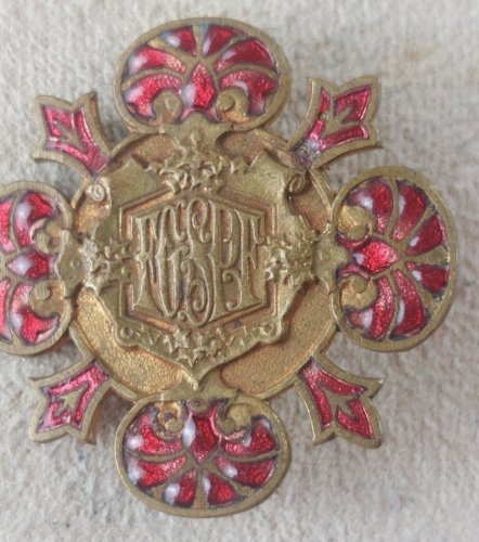Ancienne médaille émaillée, FGSPF, Fédération gymnastique et sportive ^