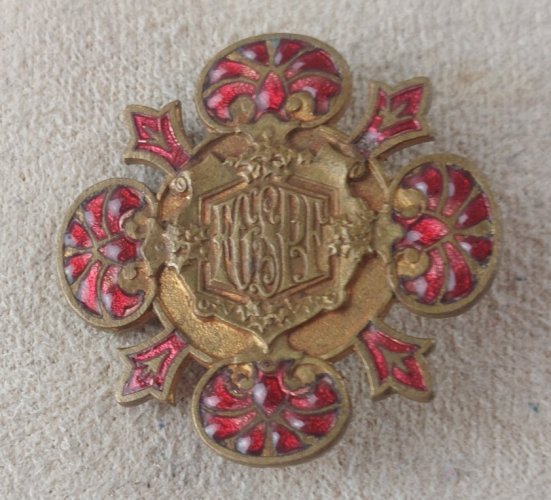 Ancienne médaille émaillée, FGSPF, Fédération gymnastique et sportive ^