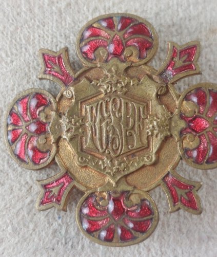 Ancienne médaille émaillée, FGSPF, Fédération gymnastique et sportive ^