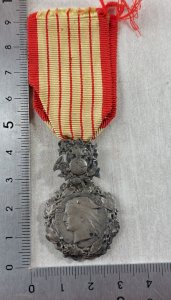 Old medal / badge, General Directorate of Customs, made of silver