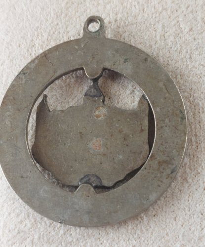 Ancienne médaille religieuse, en métal, Missionshaus St Wendel