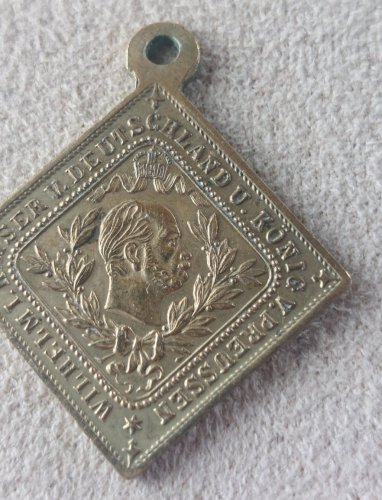 Ancienne médaille / tragbare kippe, commémorative, Kaiser Wilhelm I, 1886 ^