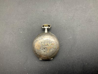 Vintage silver pocket watch LeCoultre.