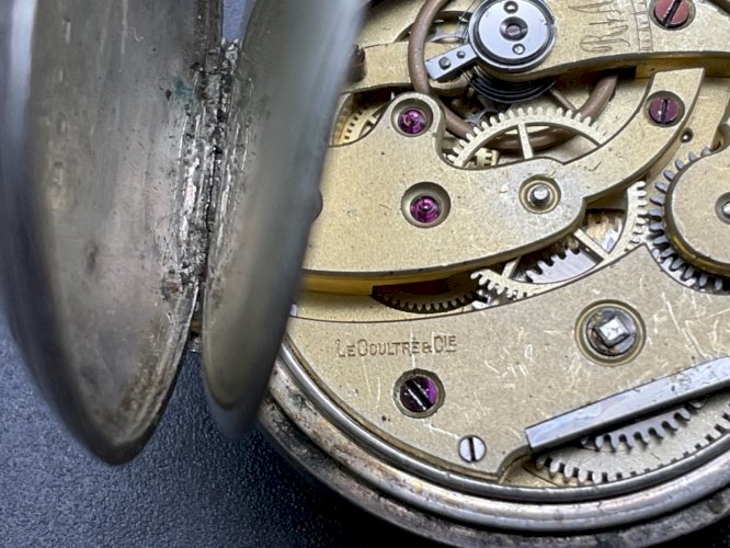 Ancienne Montre Gousset argent lecoultre .