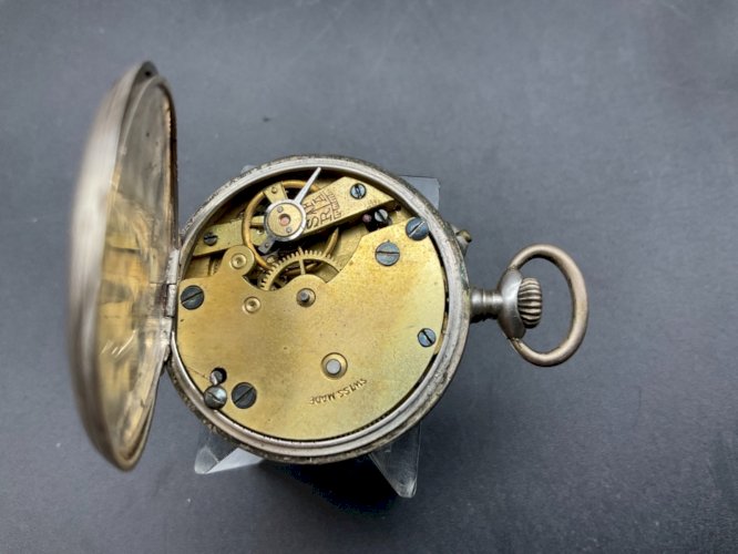 Ancienne Montre Gousset châtelaine ARGENT .DAXI .